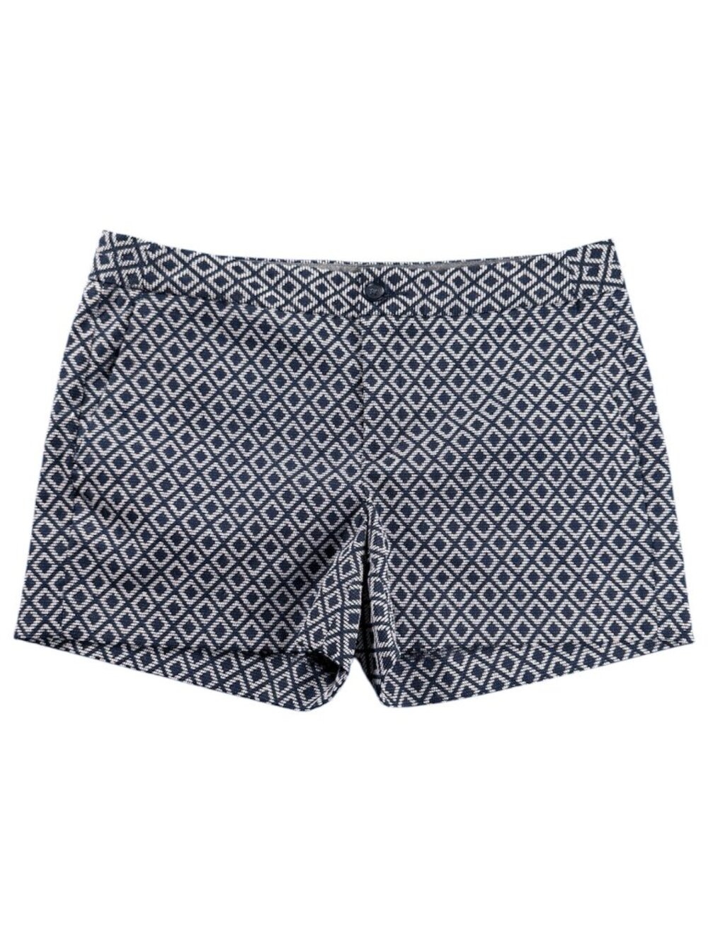 Banana Republic Hampton Fit Shorts Navy Blue Jacquard Fabric Women's Size 4